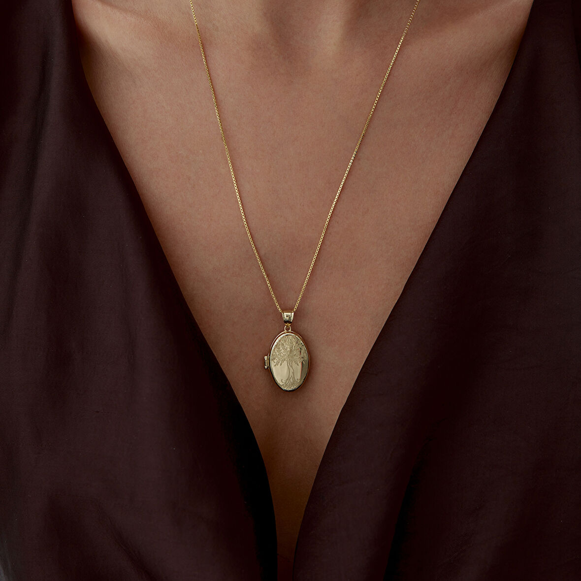 Lignus Kapaklı Kolye