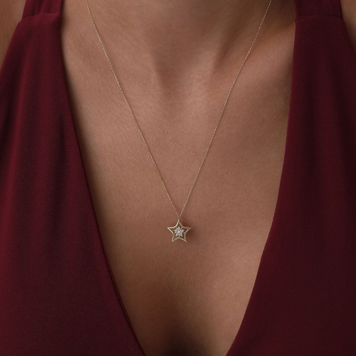 Işıltılı Yıldız Kolye