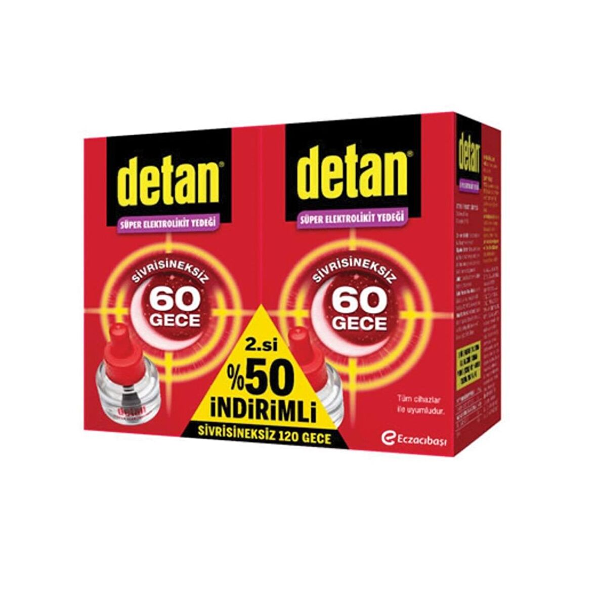 Detan 60 Gece Elektrolikit Yedek 2.si %50