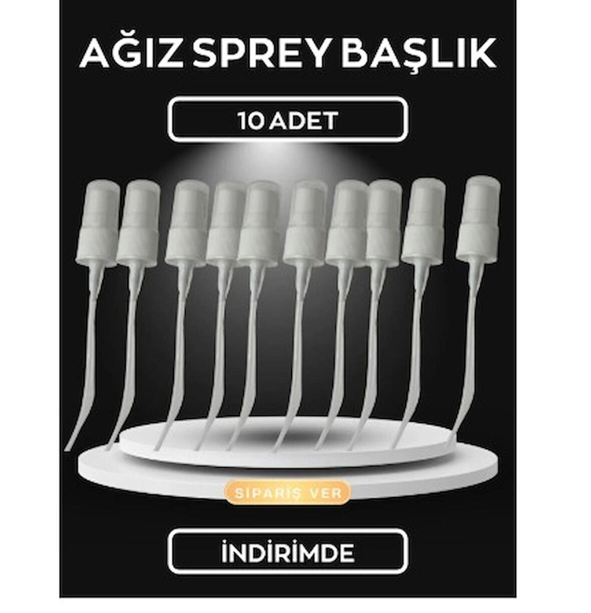 10 Adet Ağız Sprey Başlık