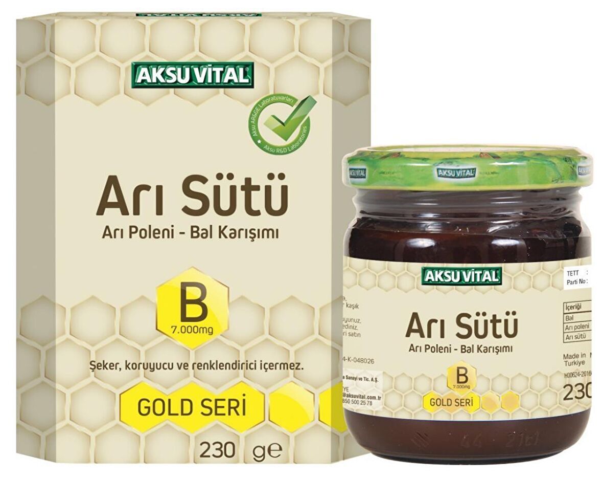 Aksuvital Arı Sütü Bal Polen Karışımı Bebe Doz