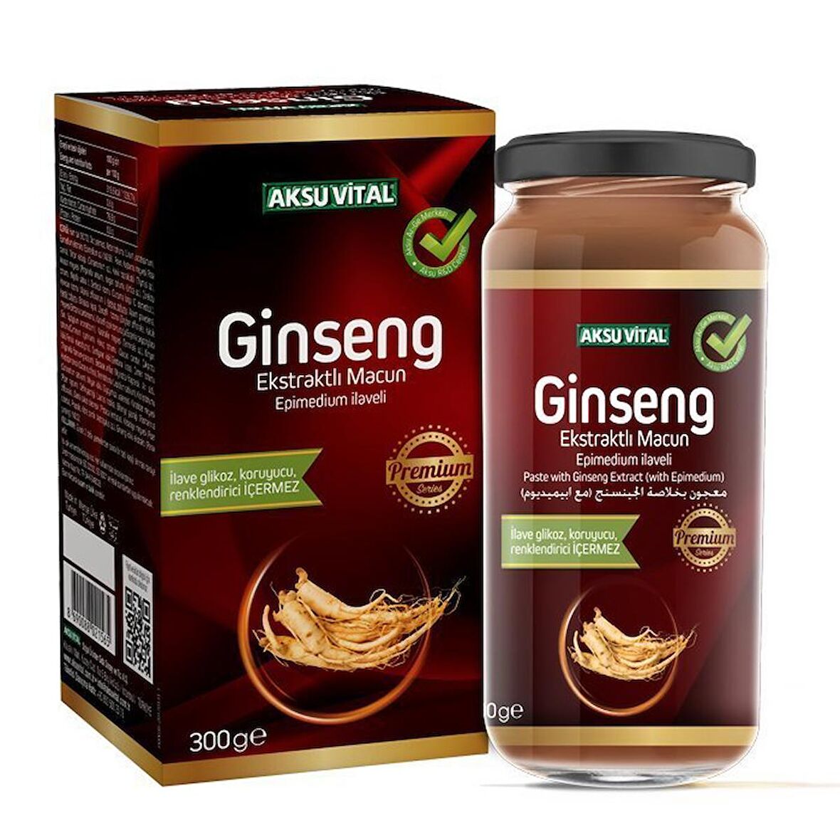 Aksu Vital Ginseng Ekstratlı Macunu 300 gr