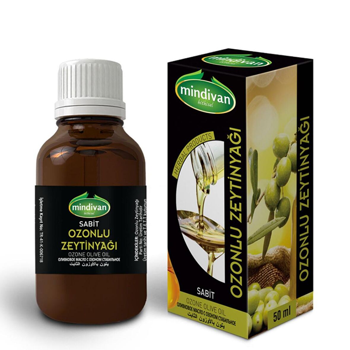 Mindivan Ozonlanmış Zeytin Yağı 50 ml