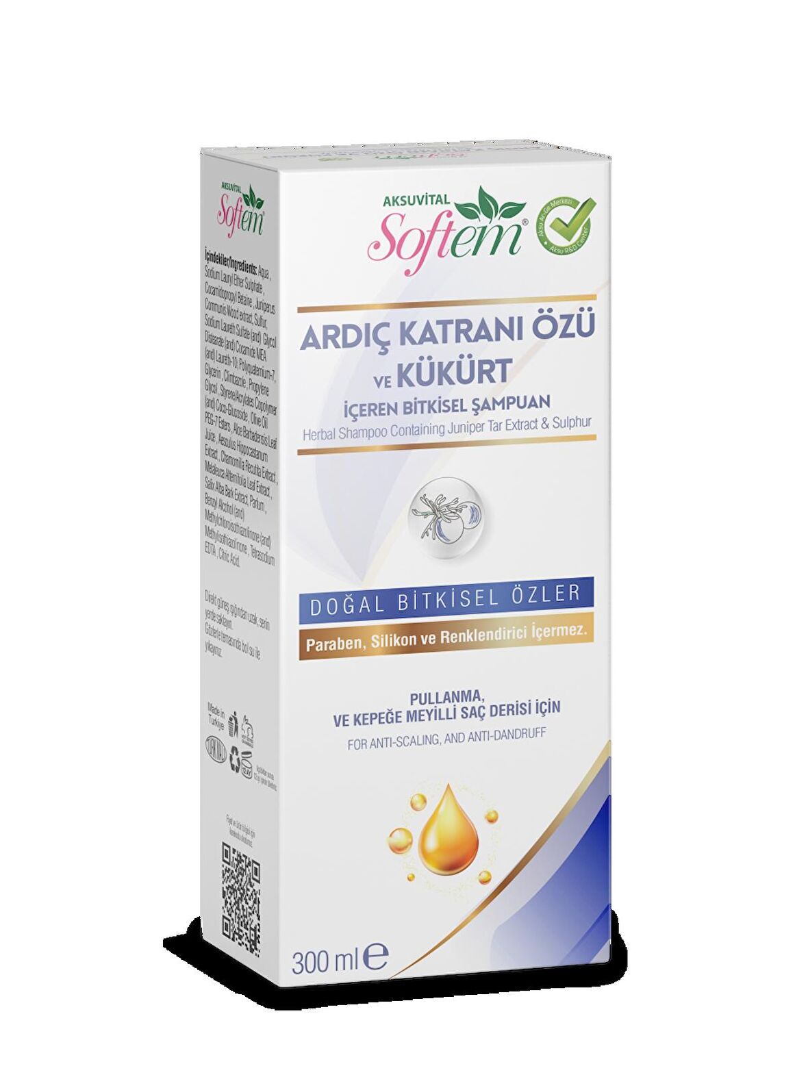 Softem Ardıç Katranı Özlü ve Kükürtlü Şampuan 300 ml