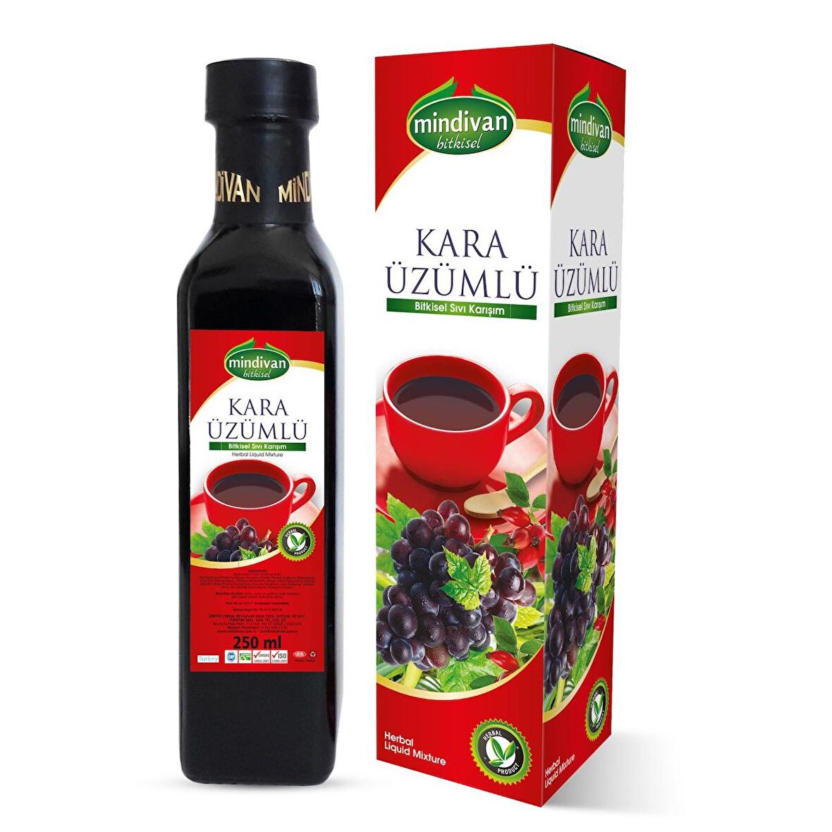 Mindivan Kara Üzümlü Bitkisel Karışım 250 ml