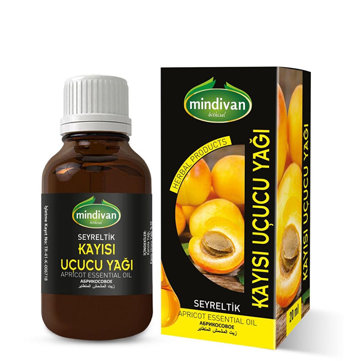 Mindivan Kayisi Çekirdeği Uçucu Yağı 20 ml