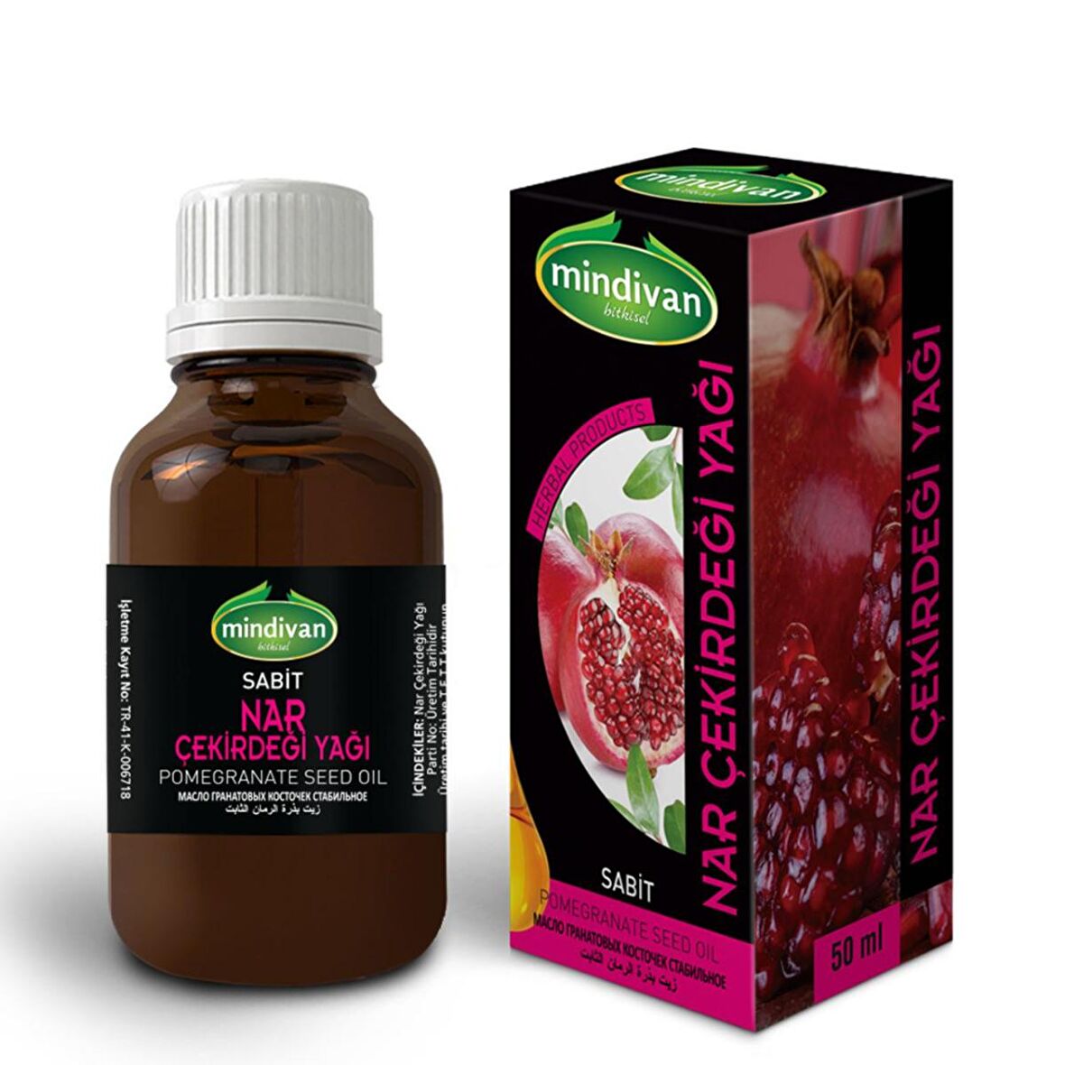 Mindivan Nar Çekirdeği Yağı 50 ml