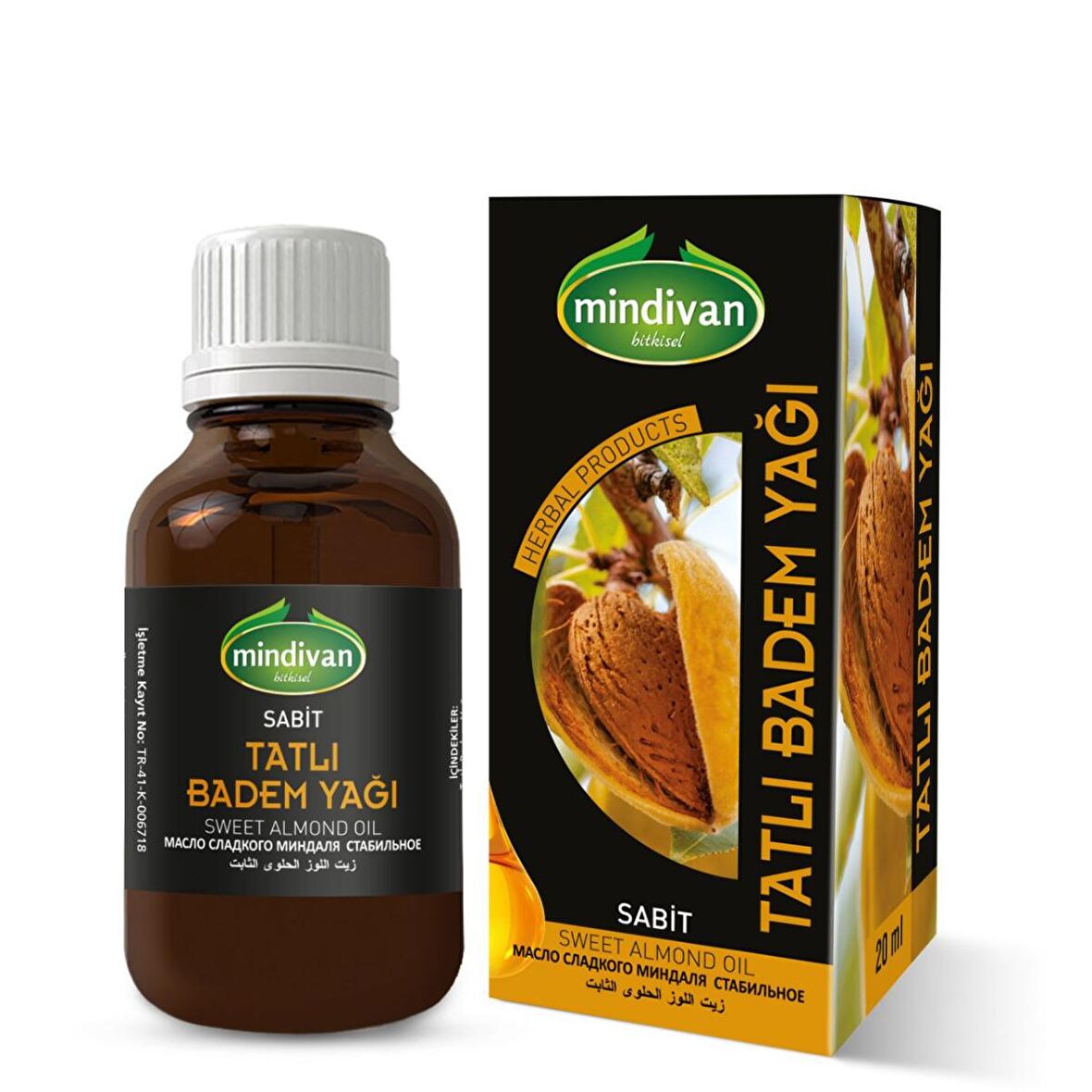 Mindivan Tatlı Badem Yağı 20 ml