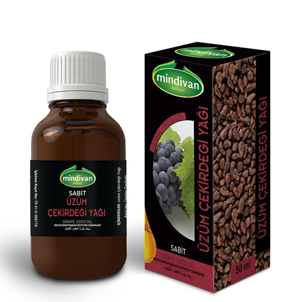 Mindivan Üzüm Çekirdeği Yağı 50 ml