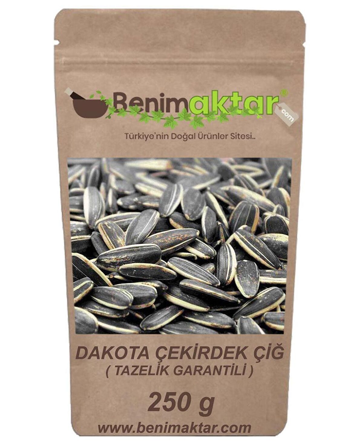 BenimAktar Çekirdek Dakota Kavrulmamış Tuzsuz 250 Gr