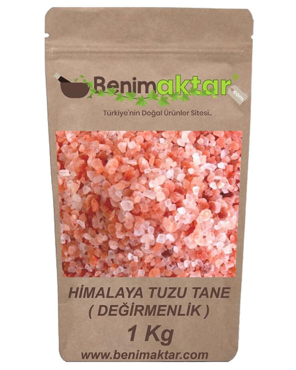 BenimAktar Gerçek Himalaya Tuzu Tane Değirmenlik 1 Kg