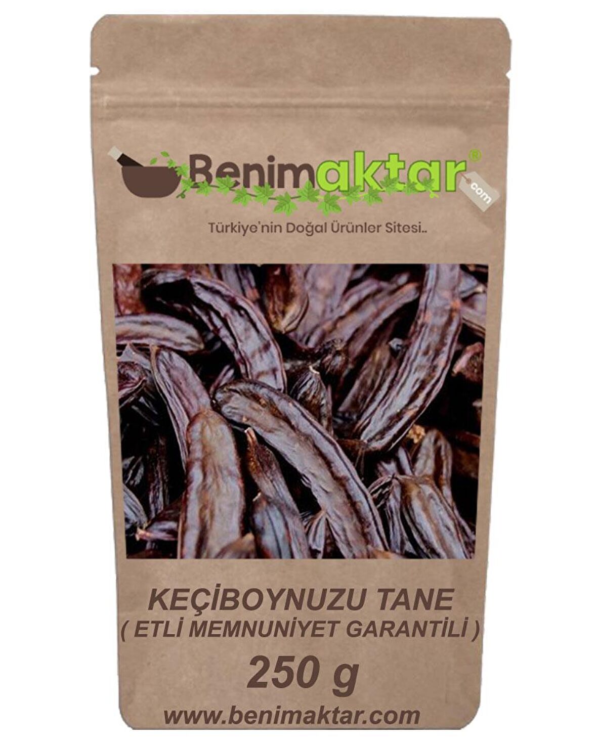 BenimAktar Keçiboynuzu Harnup Etli Tane Yeni Mahsül Memnuniyet Garantili 250 Gr