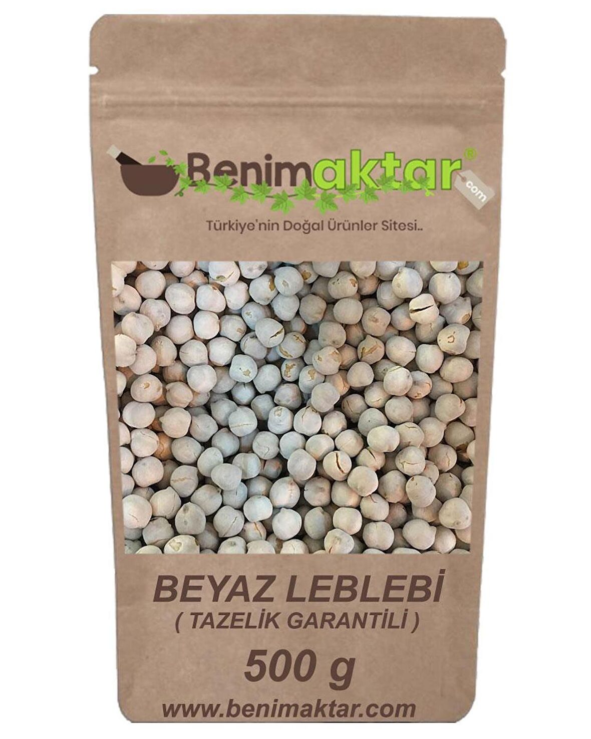 BenimAktar Beyaz Leblebi Tazelik Garantili 500 Gr