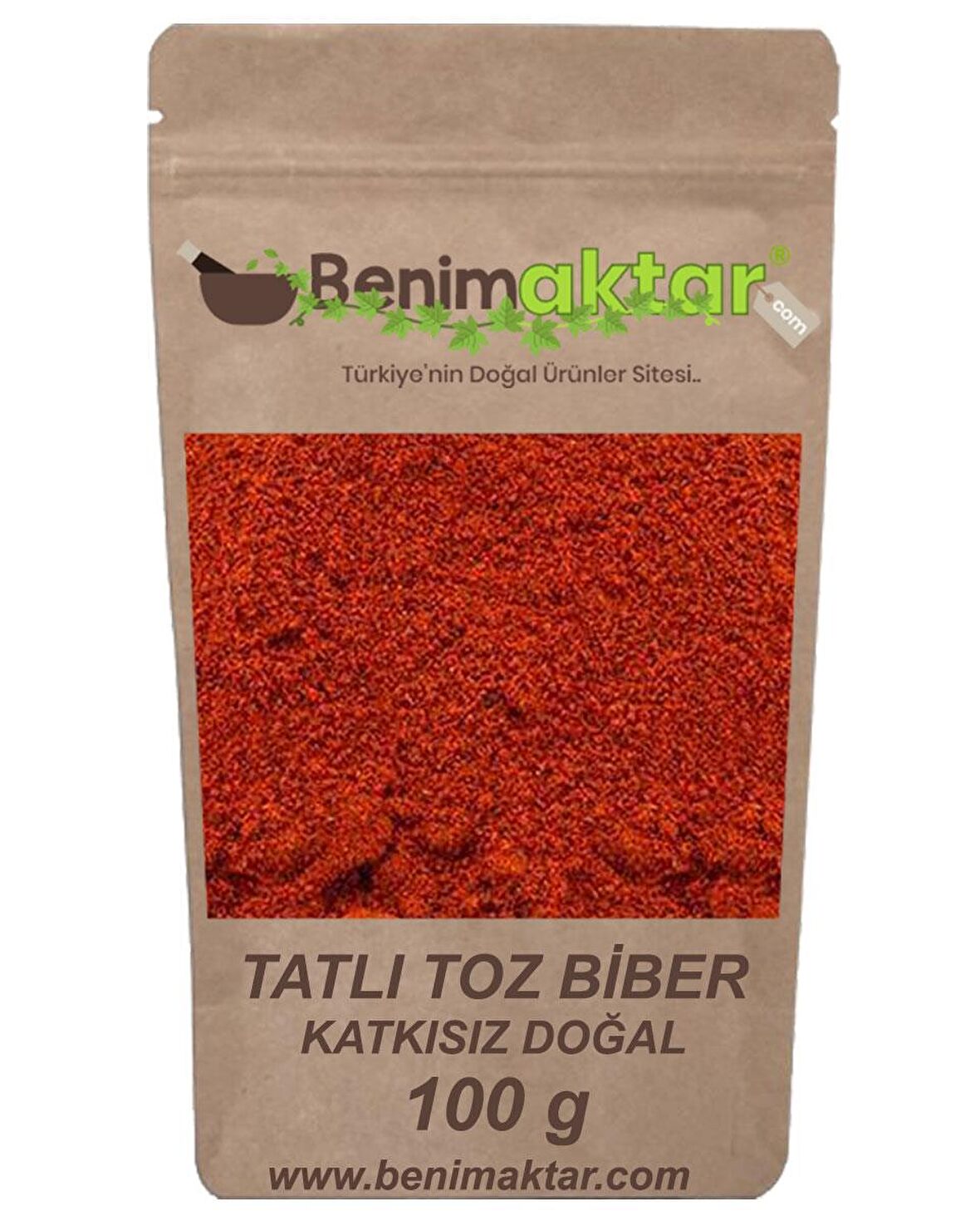 BenimAktar Toz Tatlı Biber Maraş Yeni Mahsül 100 Gr