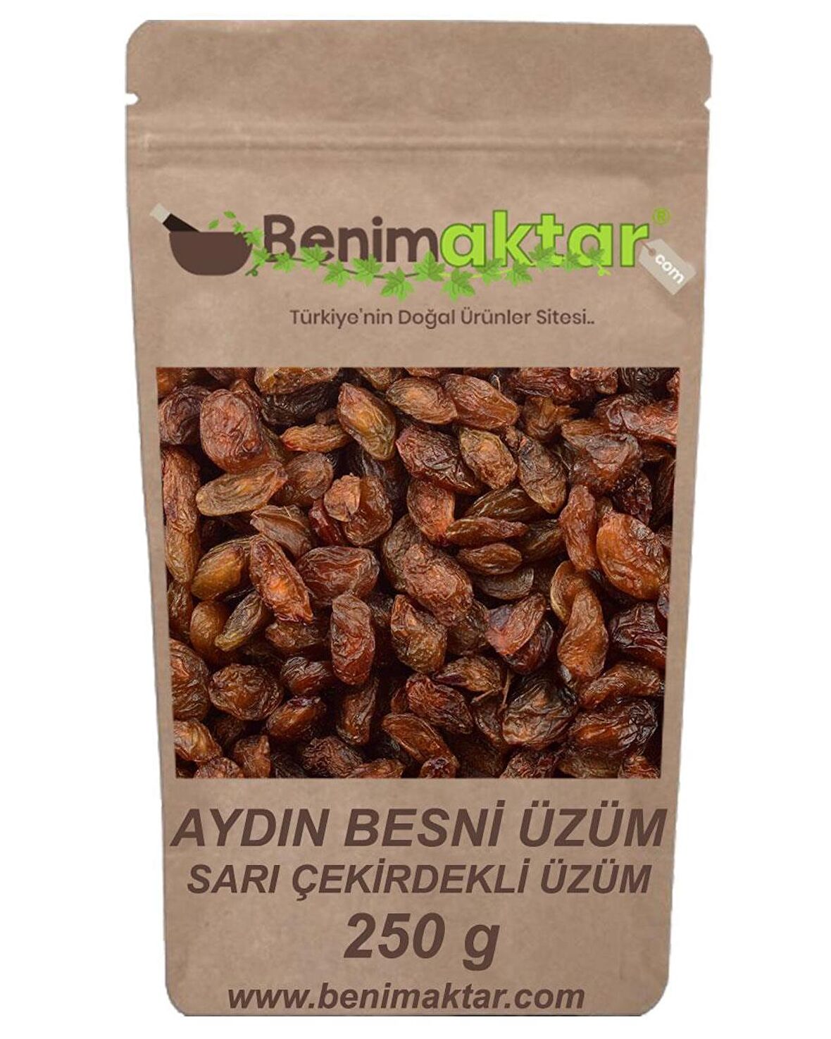 BenimAktar Sarı Besni Çekirdekli Üzüm 250 Gr