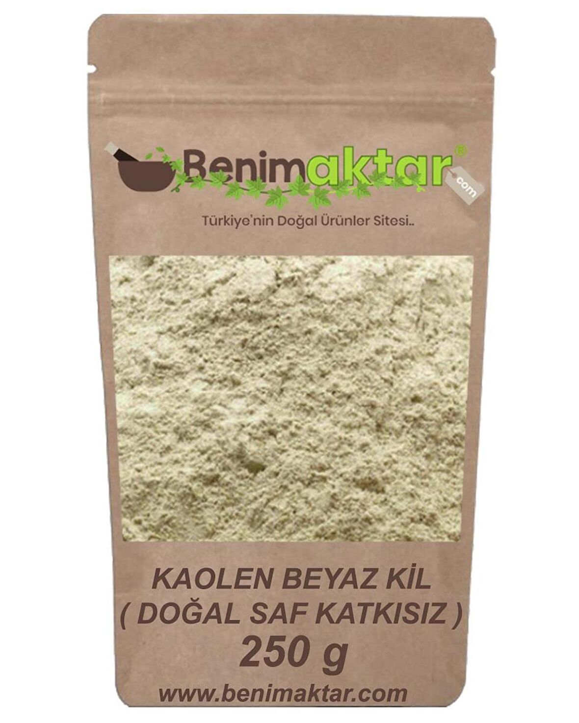 BenimAktar Beyaz Kil Kaolen Kil Toz 250 Gr