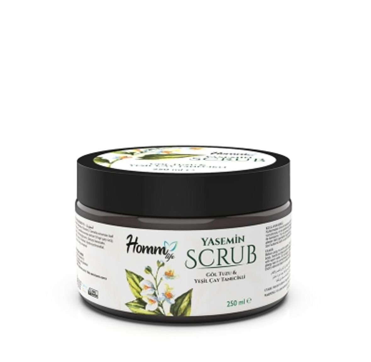 Homm Life Yaseminli Yeşil Çaylı Bitki Tanecikli Scrub 250 ml