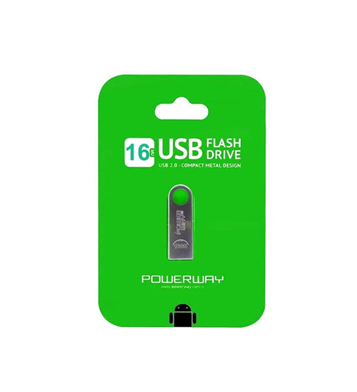 Powerway 16 Gb Usb 2.0 Metal Usb Flash Bellek