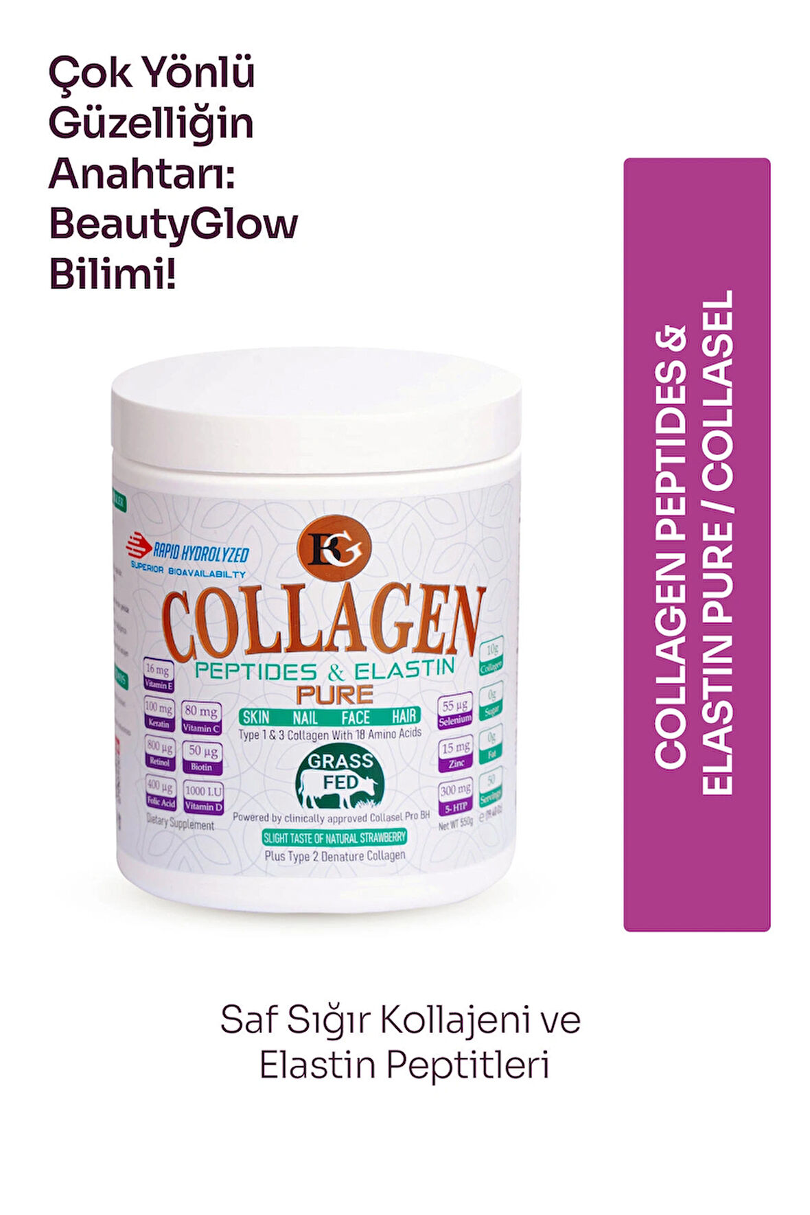 BEAUTYGLOW Collagen Peptides & Elastin – PURE COLLASEL