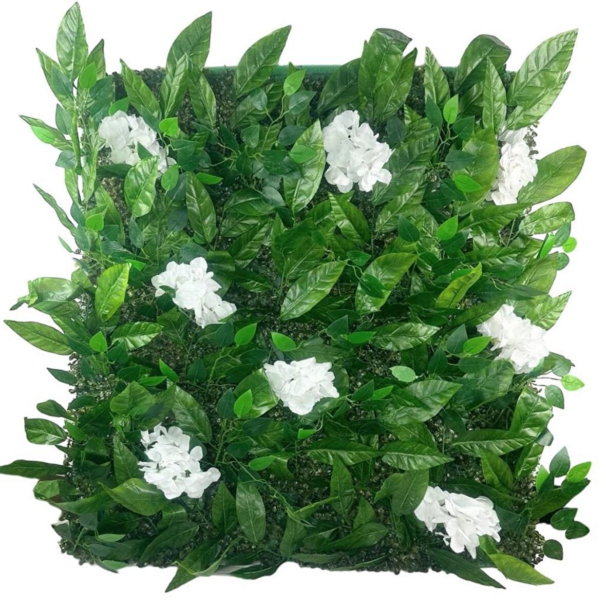 Yapay Çiçek Duvar Kaplama Yapay Duvar Çiçeği 1M2 100*100CM Panel Şimşir Yapay Çiçekli Duvar 