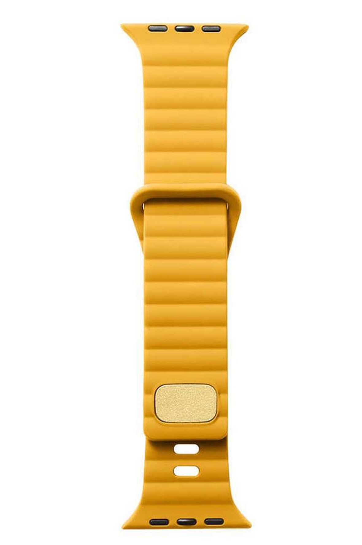 Apple Watch 7 45mm Uyumlu KRD-73 Şerit Tasarım Lüx Silikon Kordon