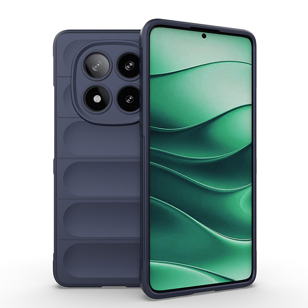 Xiaomi Redmi Note 14 5G Kılıf Esnek TPU Oyuklu Arka Yüzey Tasarımlı Etnik Silikon Kapak