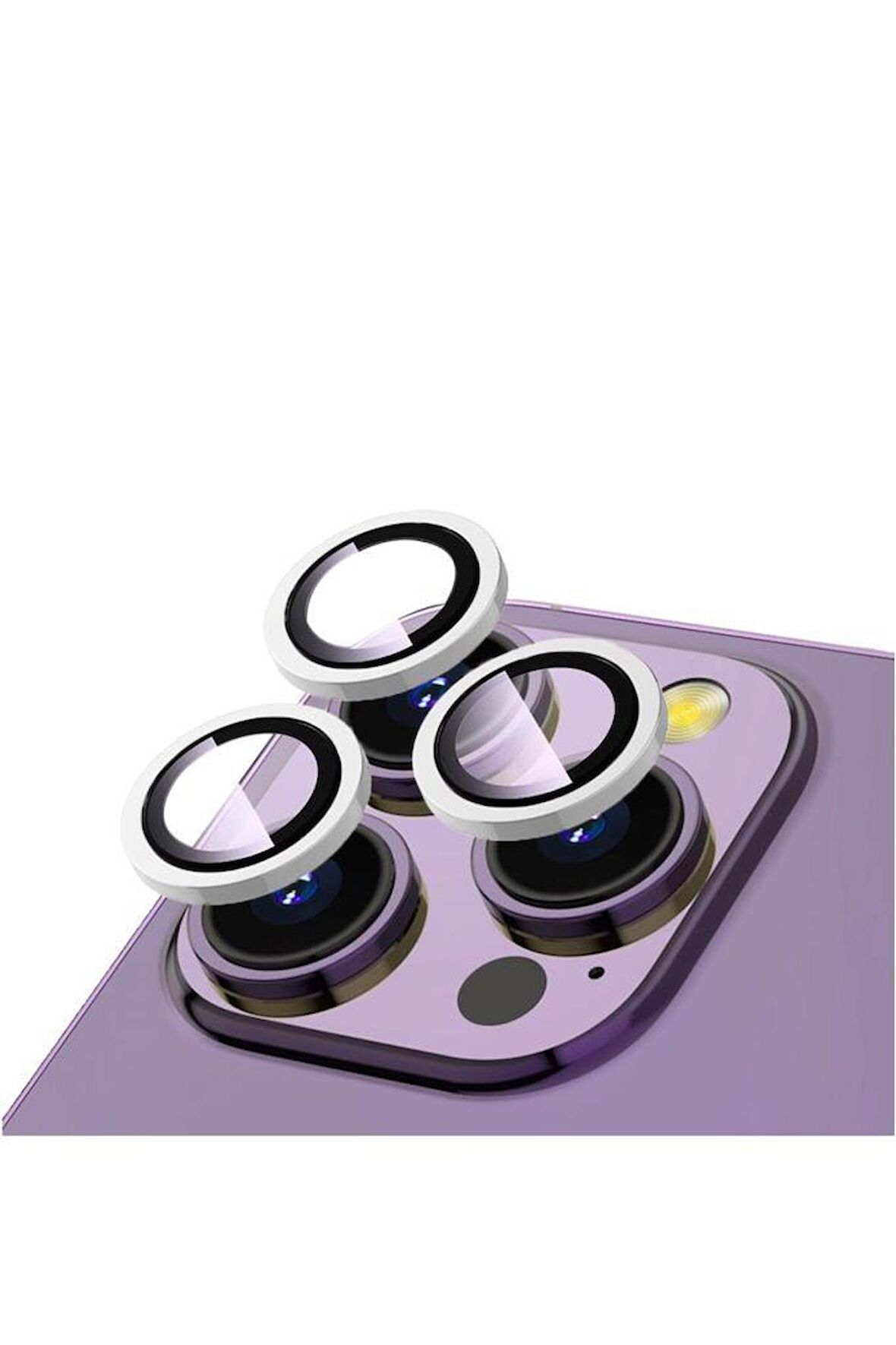 Musal Apple Uyumlu iPhone 13 Pro CL-12 Premium Safir Kamera Lens Koruyucu