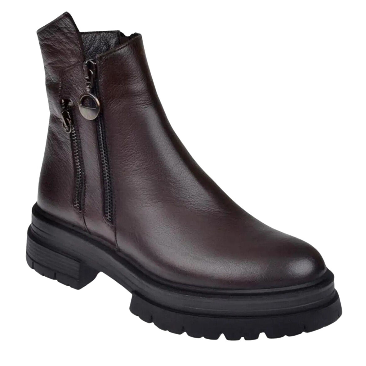 Castle Black 26255-1 Günlük Hakiki Deri Kadın Bot