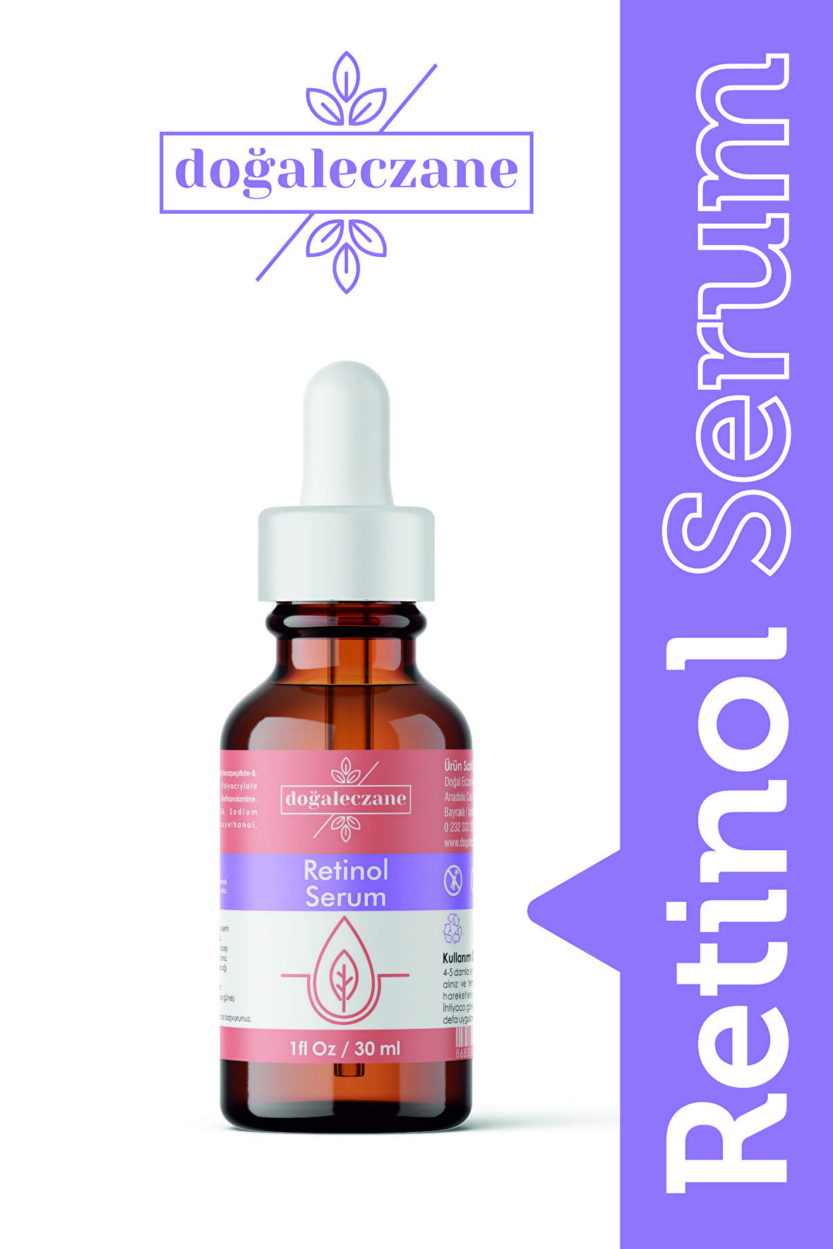 Retinol Yaşlanma Karşıtı Serum 30 ml Retinol Shea Butter Hyaluronic Acıd %5 Collagen % 2 Arbutin % 2