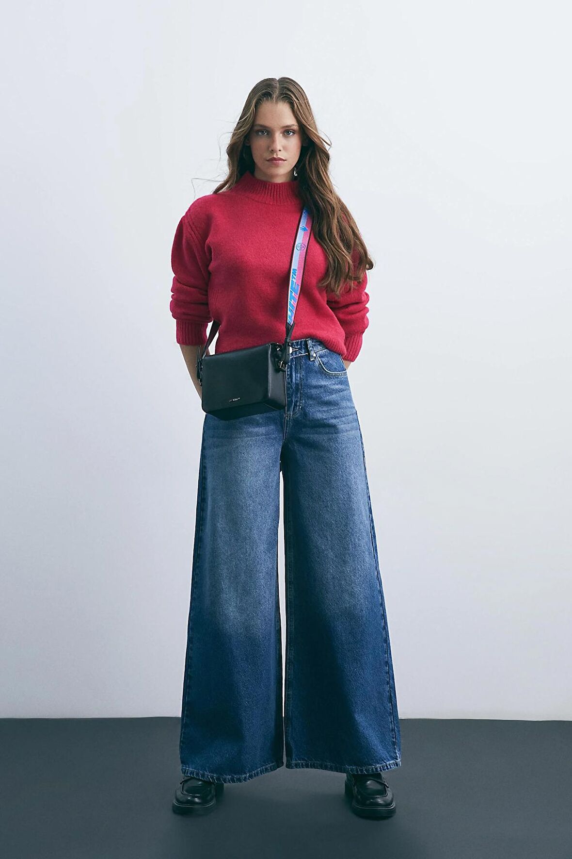 Mavi Wide Leg Oversized Fit Jeans