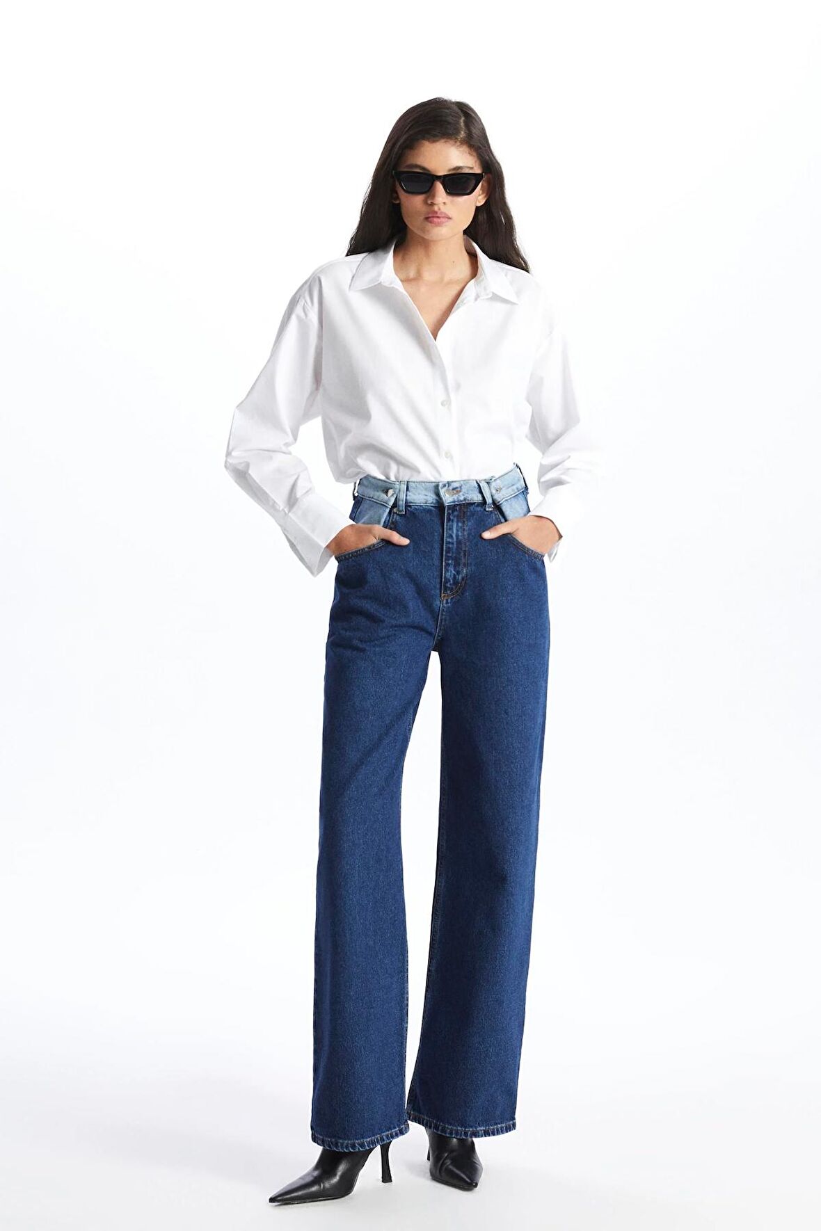 Mavi Wide Leg Relaxed Fit Jean