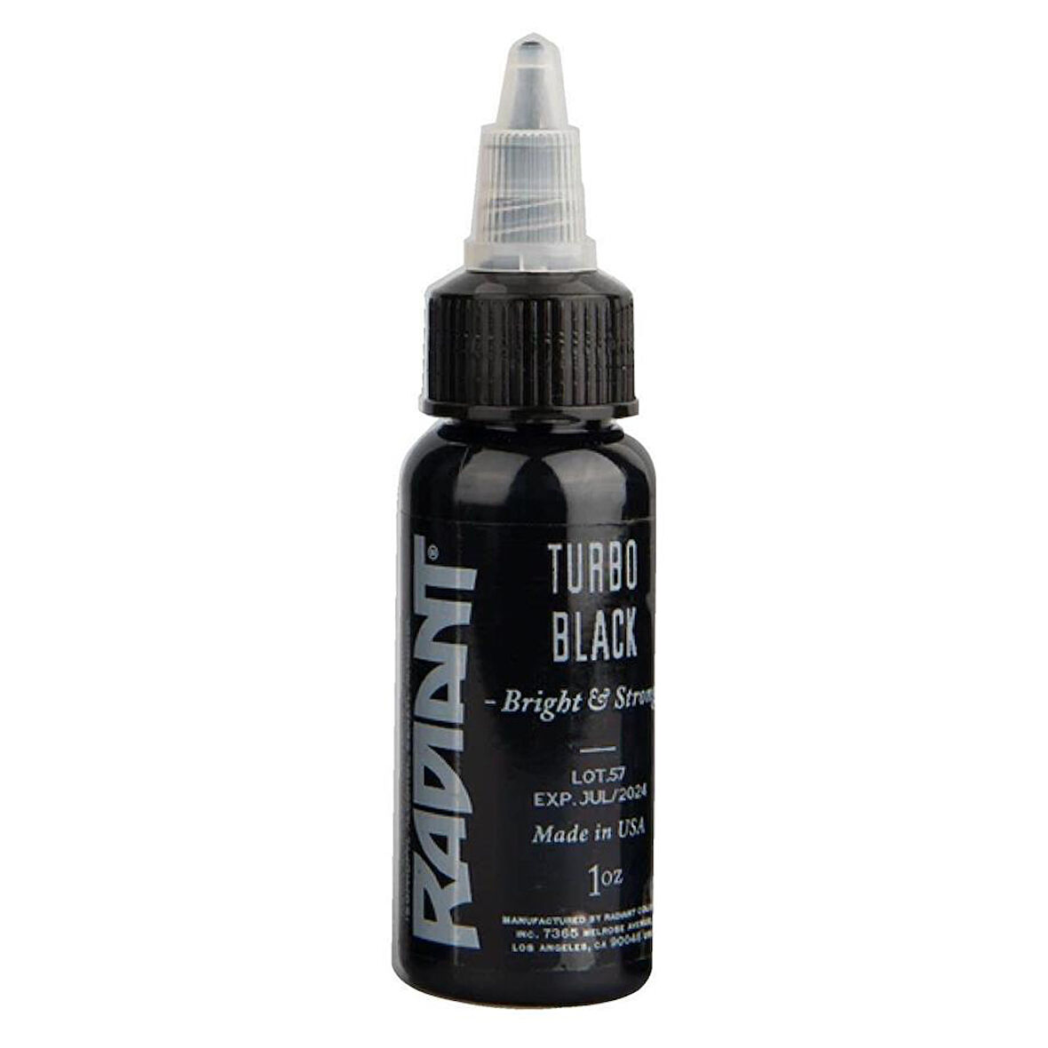 Turbo Black - Radiant Tattoo Dövme Boyası  - 1oz/30ml