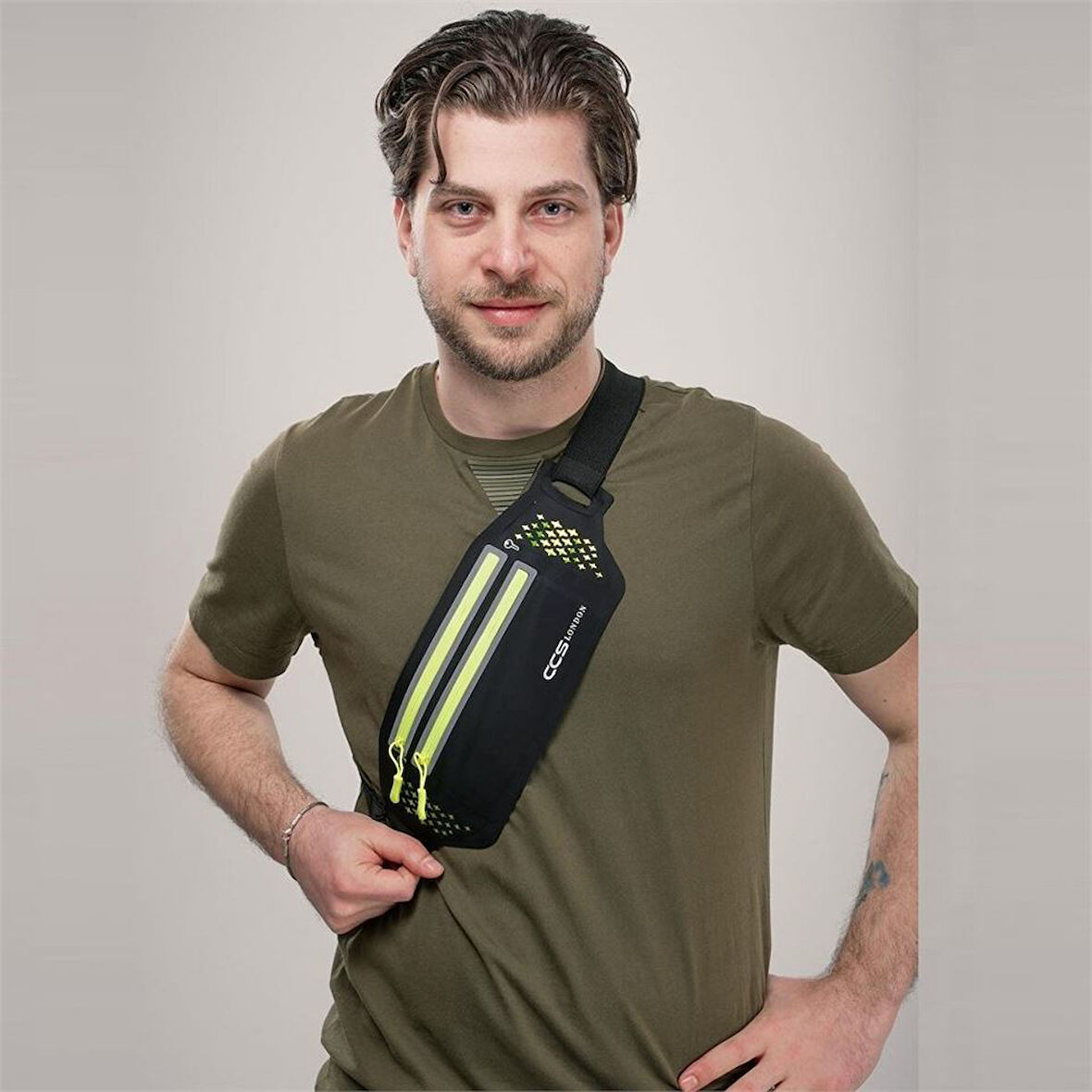 ÇÇS 17714 Bel Çantası Polyester Sport Bel Çantası Siyah