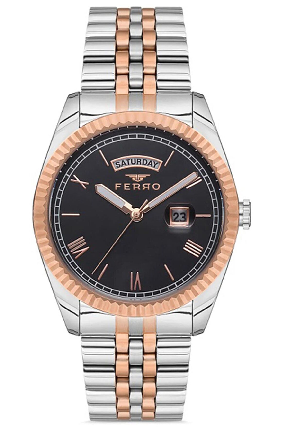 Erkek Kol Saati Çelik Kasa Çelik Kordon Su Geçirmez Takvimli Fonksiyon 2 Yıl Garantili