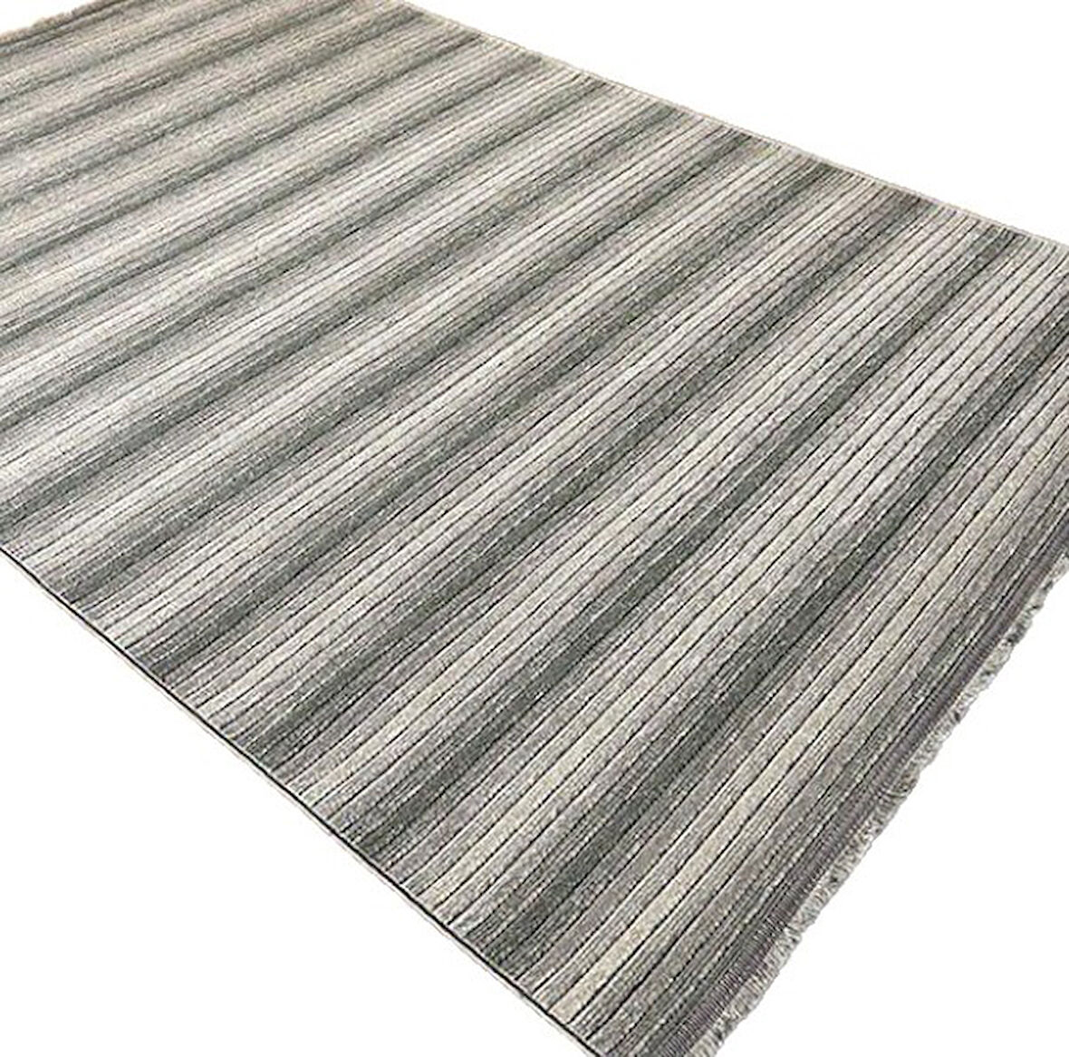 Luxess Cool Koleksiyonu Pamuklu Klim Dokuma Dekoratif Halı 402 Gri