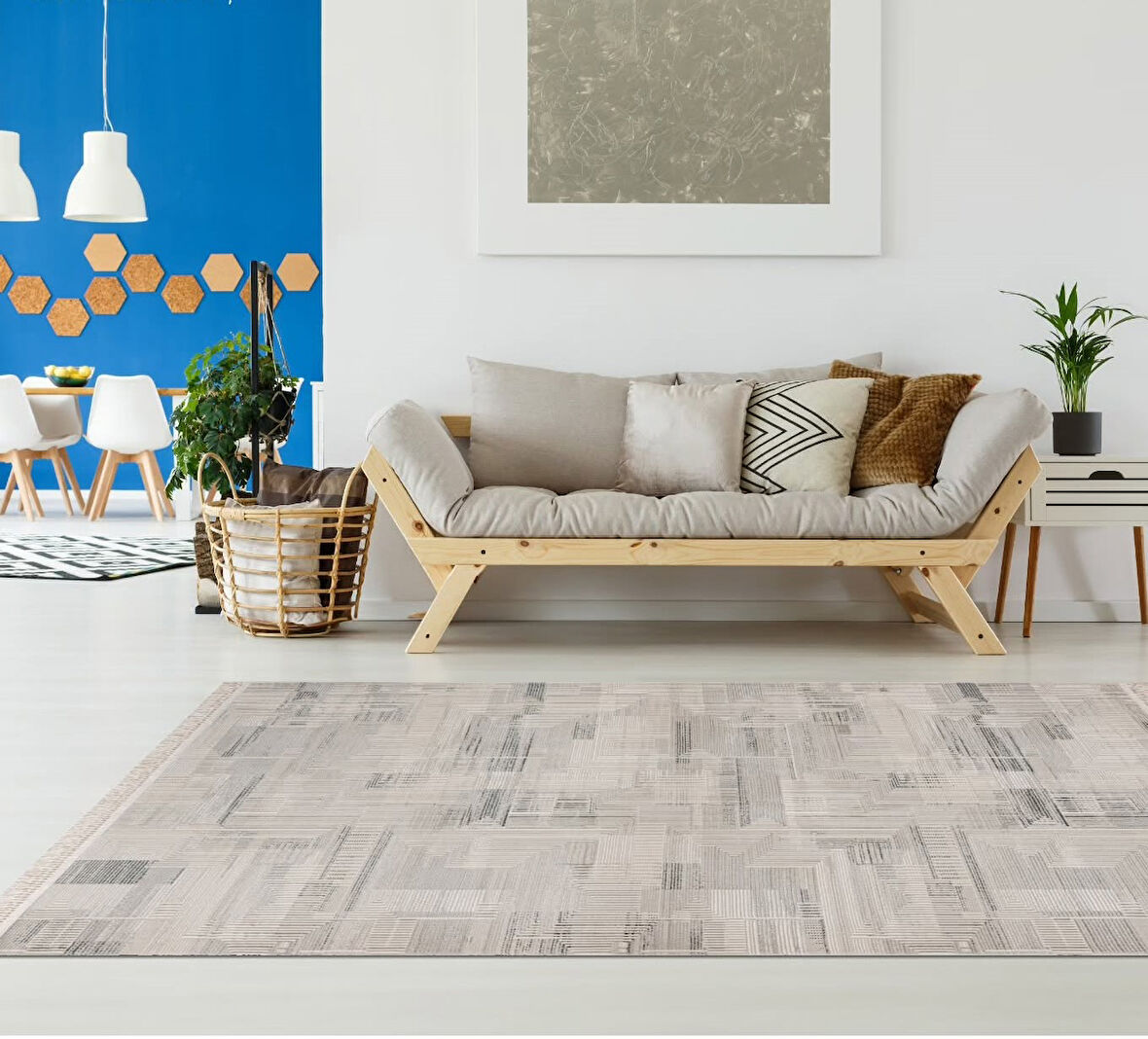 Luxess Piraye Koleksiyonu %100 Akrilik Dokuma Halı 1083 Gri