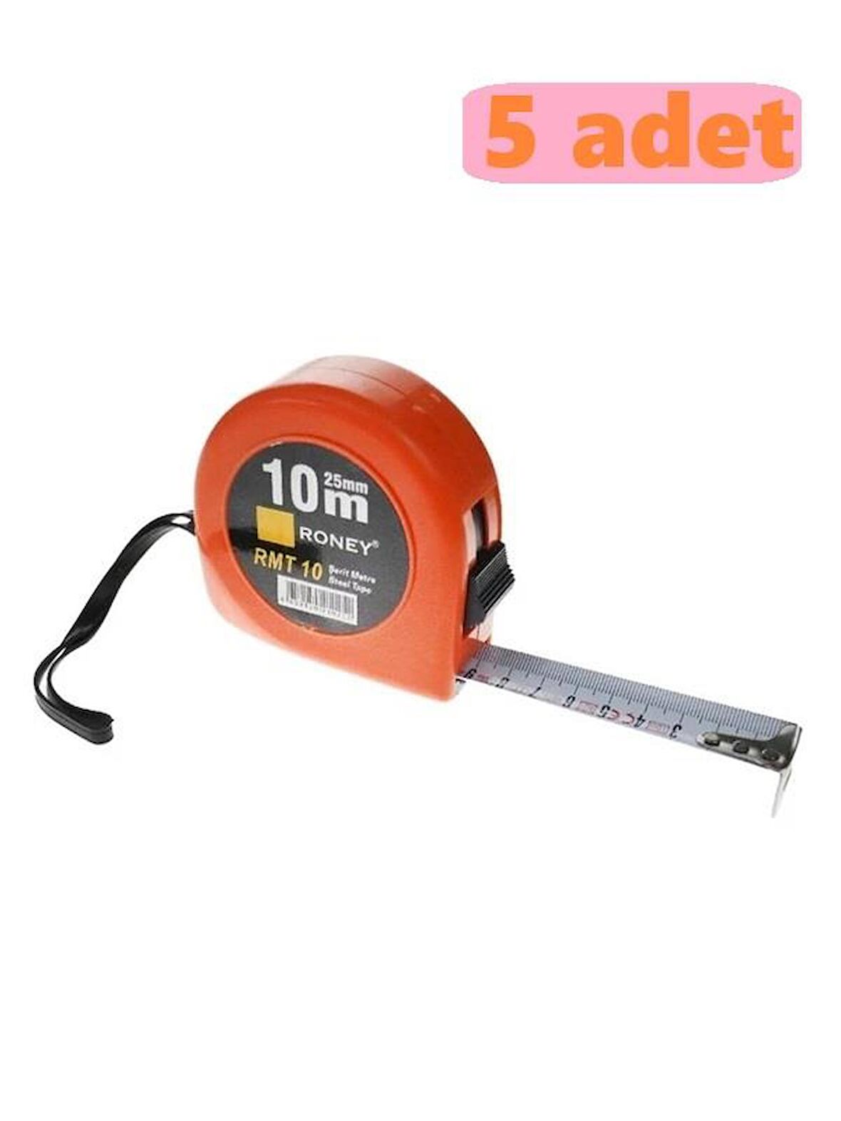 RONEY ŞERİT METRE 10*25 MM RMT10 -5 ADET-