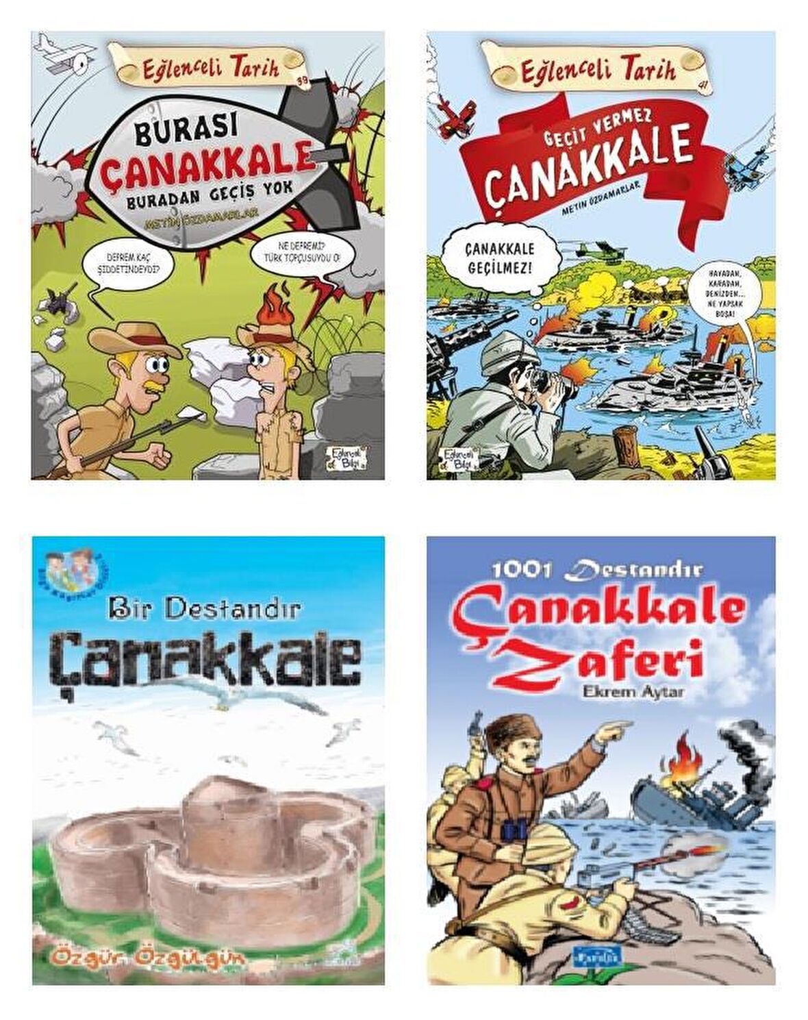 Geçit Vermez Çanakkale + Burası Çanakkale Buradan Geçiş Yok 4 Kitap Set