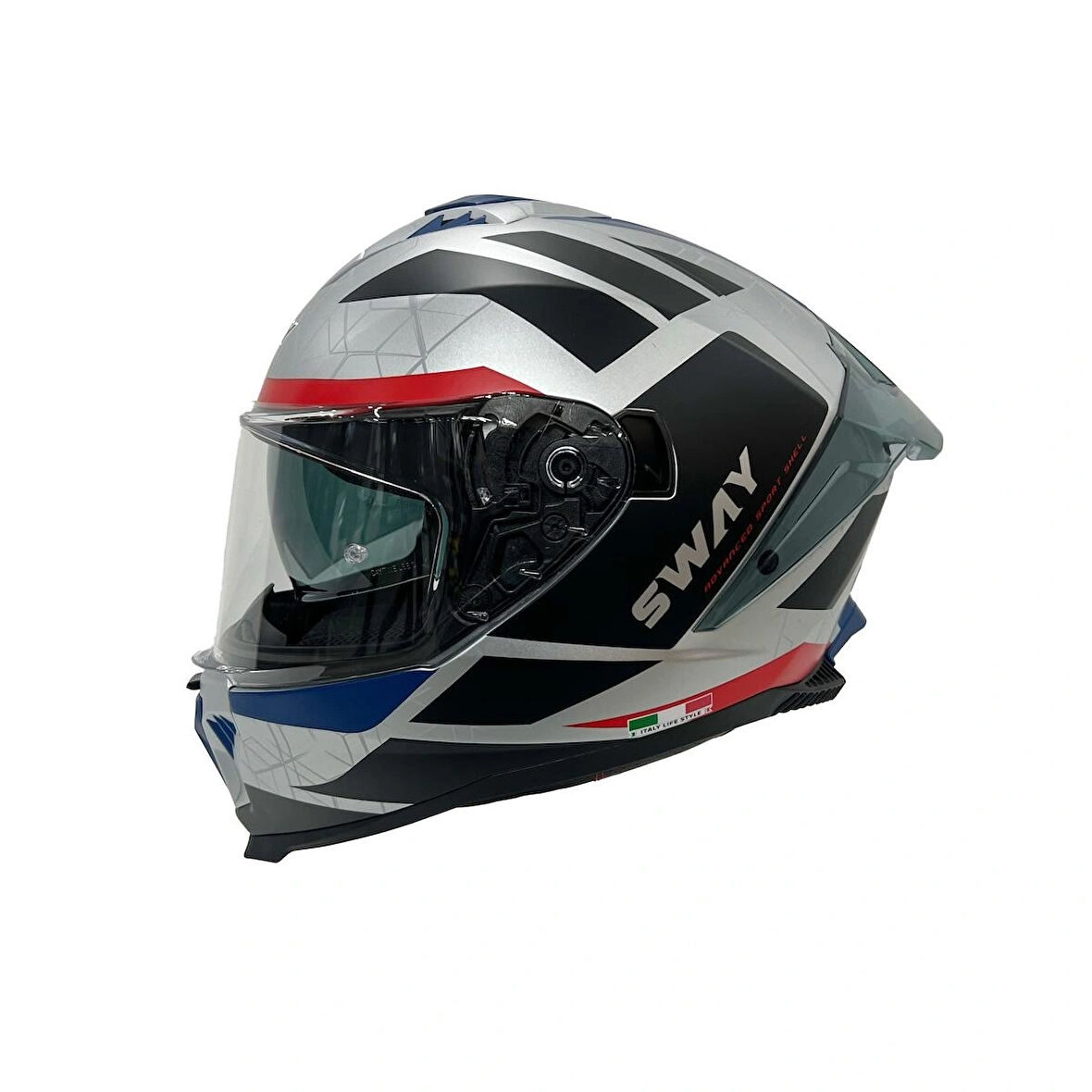 SWAY 865 EVOQUE BEYAZ-SİYAH-KIRMIZI KASK