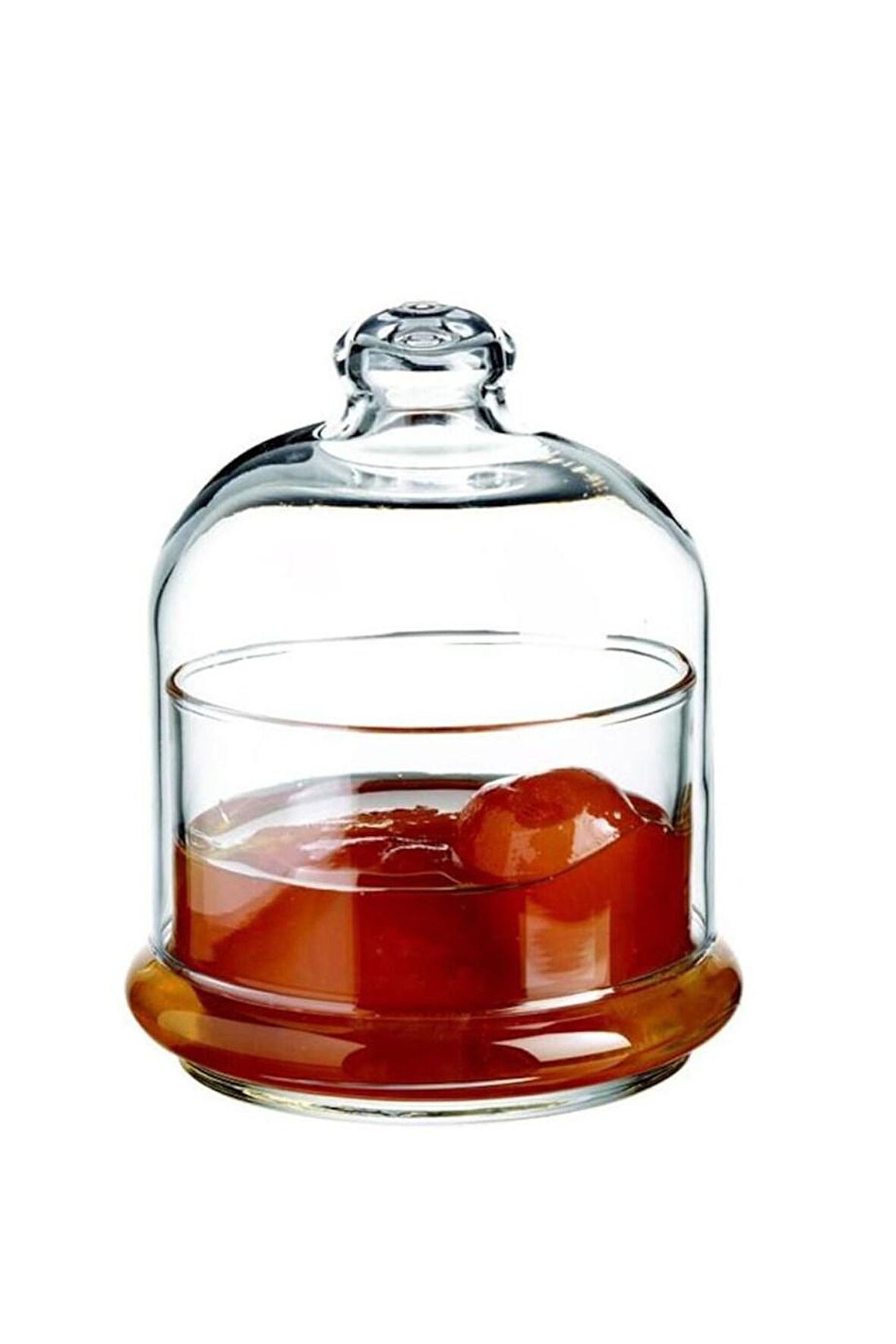 Paşabahçe Basic 95561 Cam Kapaklı Şekerlik Reçellik Kahvaltılık Şeffaf