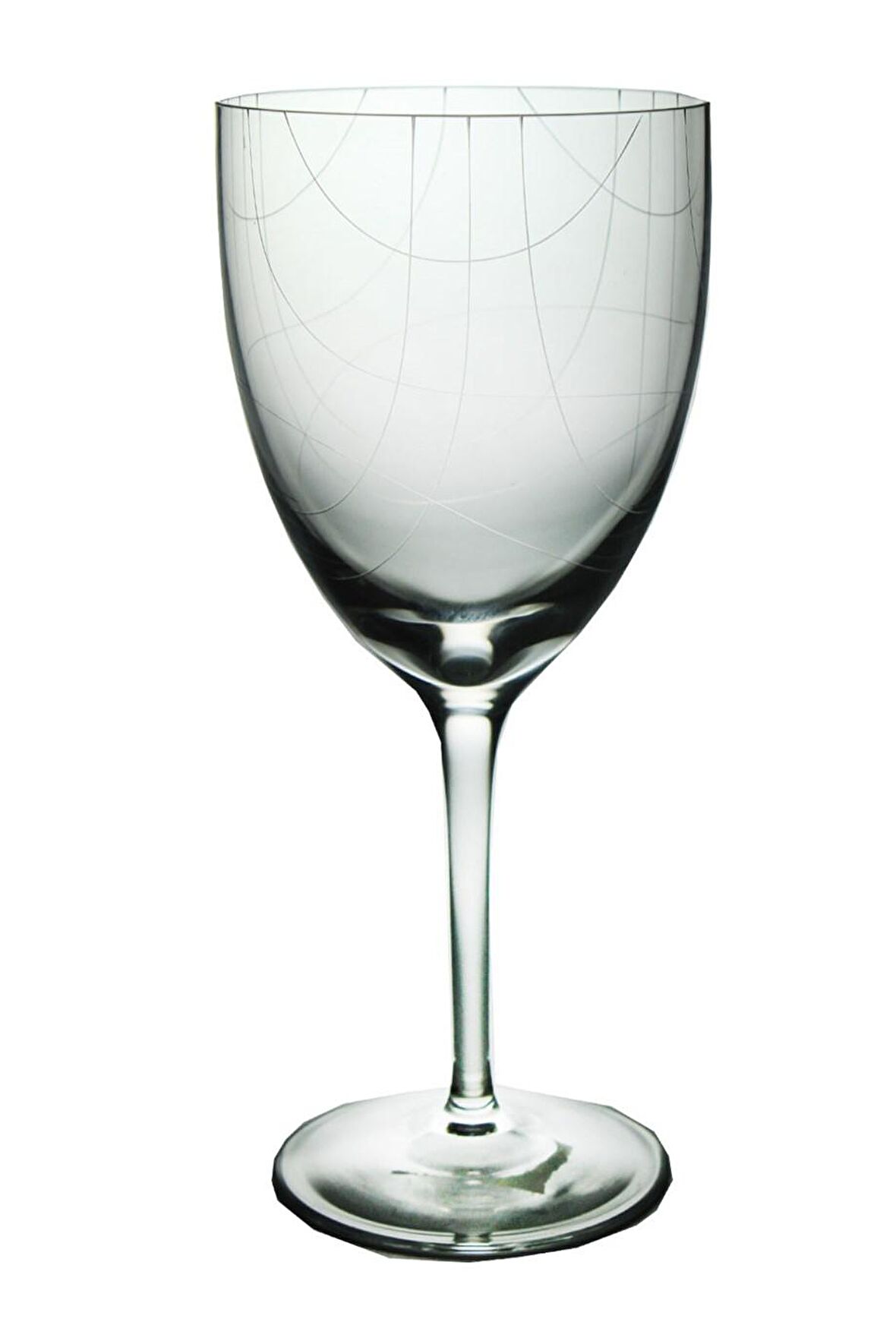 Paşabahçe El İmalatı Çizgi Desen Kristal Şarap Kadehi 1 Adet 11883 Şeffaf