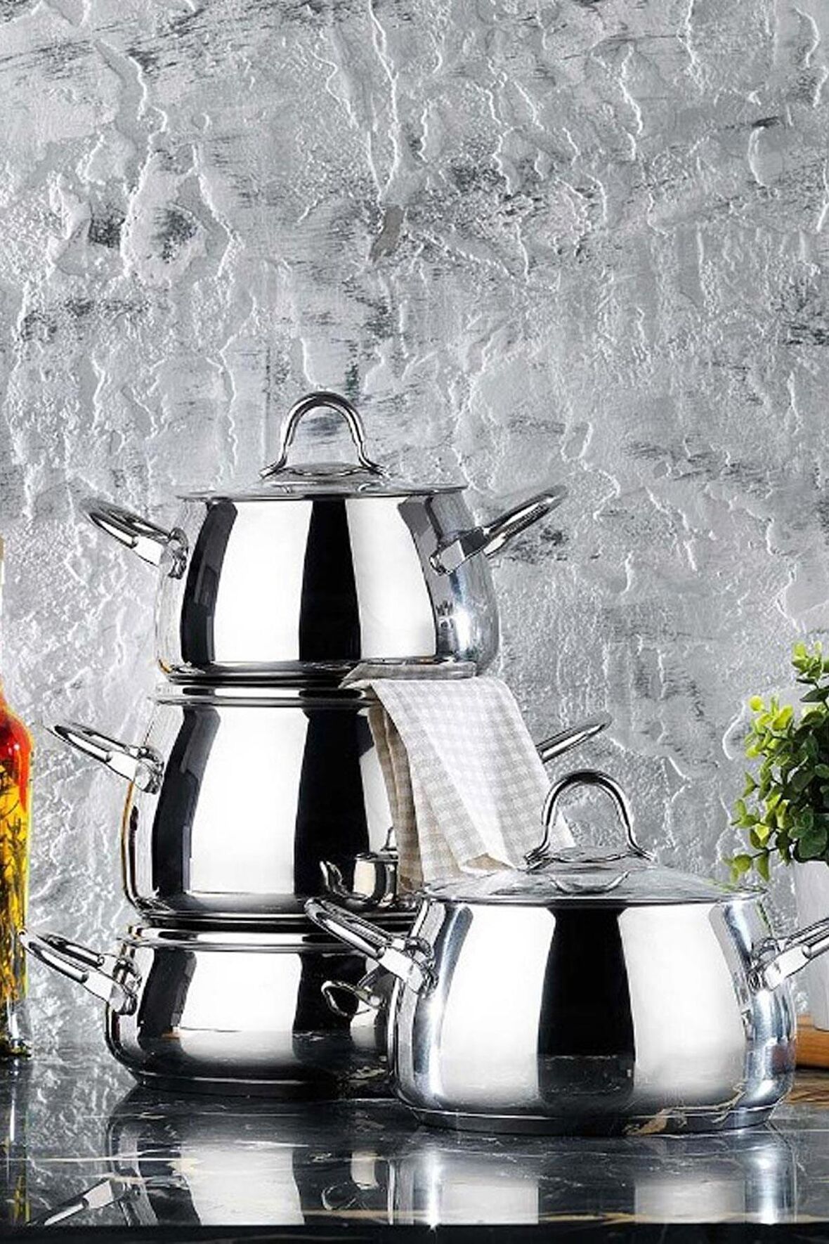 Schafer Trendy 8 Parça Inox Çelik Tencere Seti