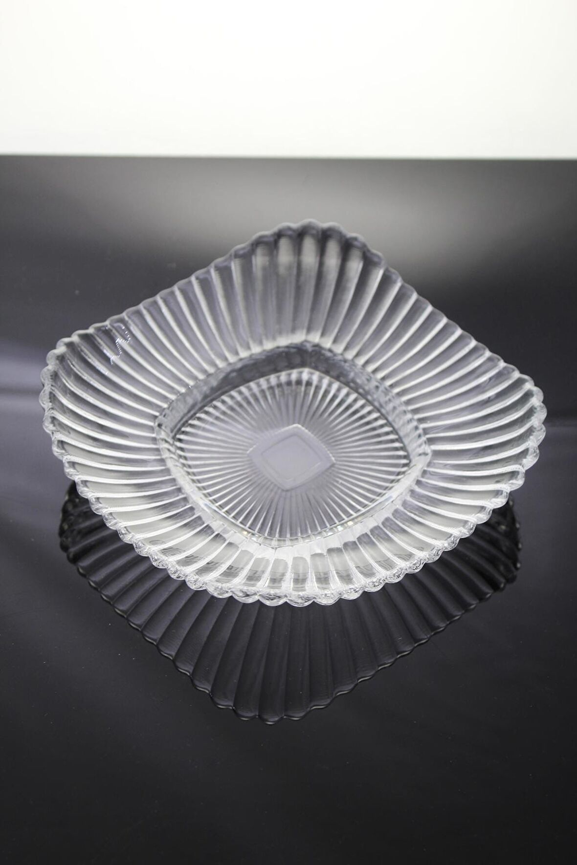 Paşabahçe Denizlicam El İmalatı Kristal 2'li  Kare Kase 640012 24091