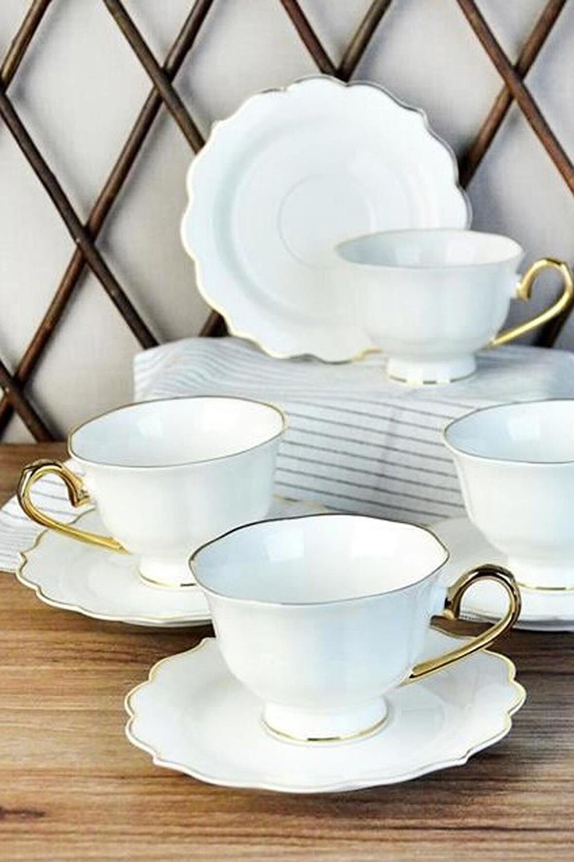 Paçi Stella Porselen 6'lı Nescafe ve Çay Fincan Seti