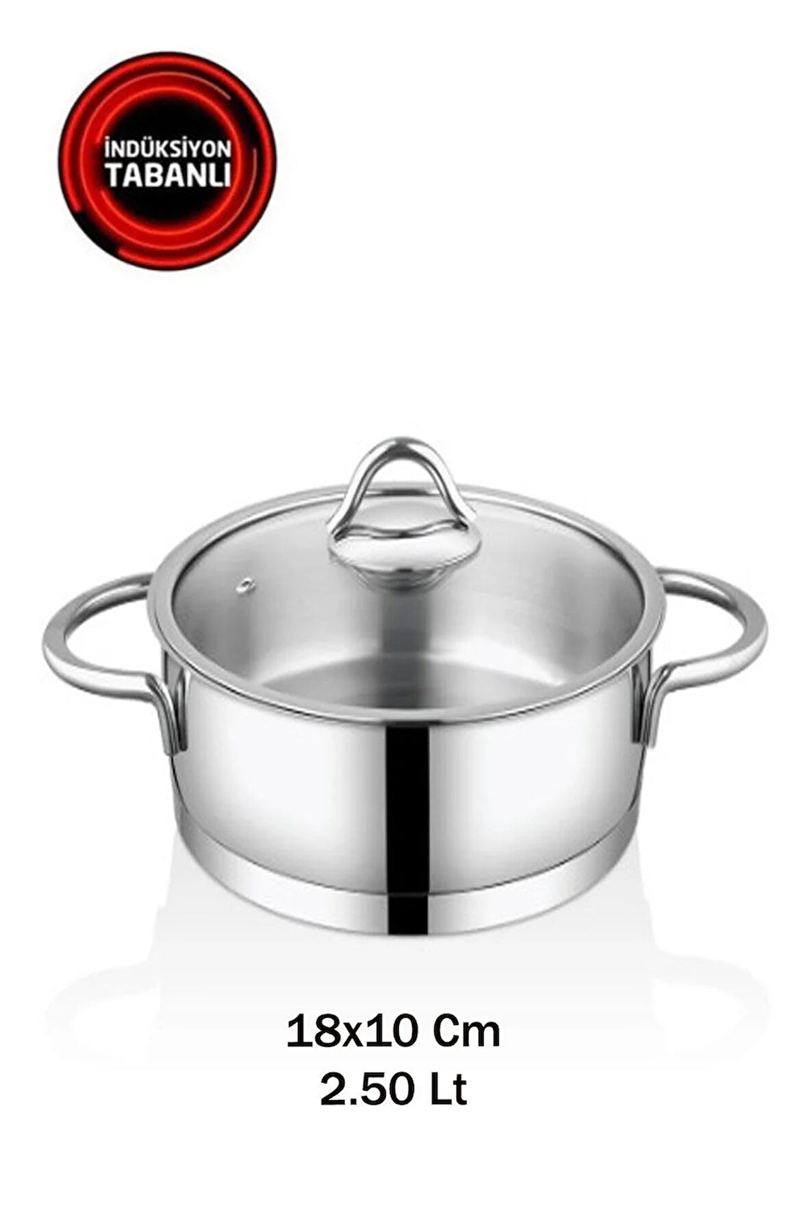 Safinox Vision 18x10 Cm İndiksiyon Derin Çelik Tencere