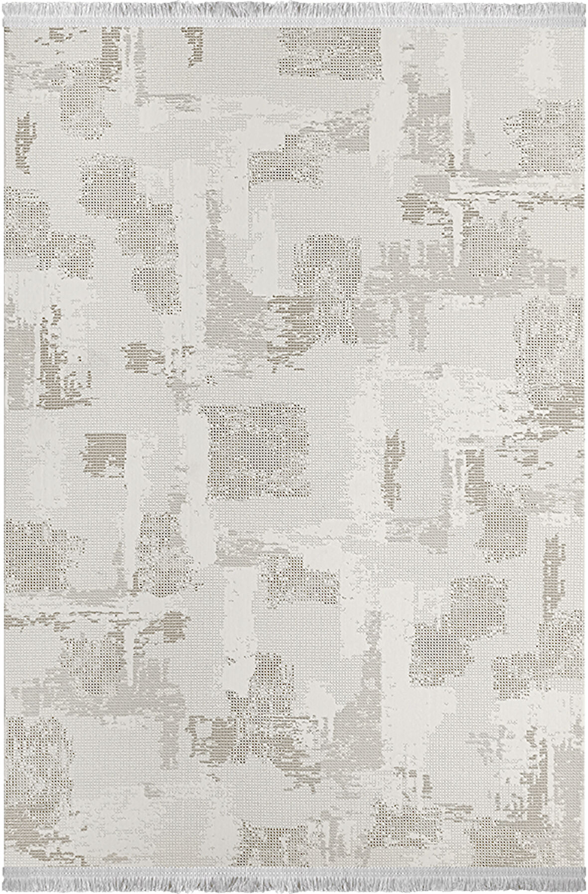 Milano Koleksiyonu Akrilik Dokuma Lüks Saçaklı Halı 4758 Bej