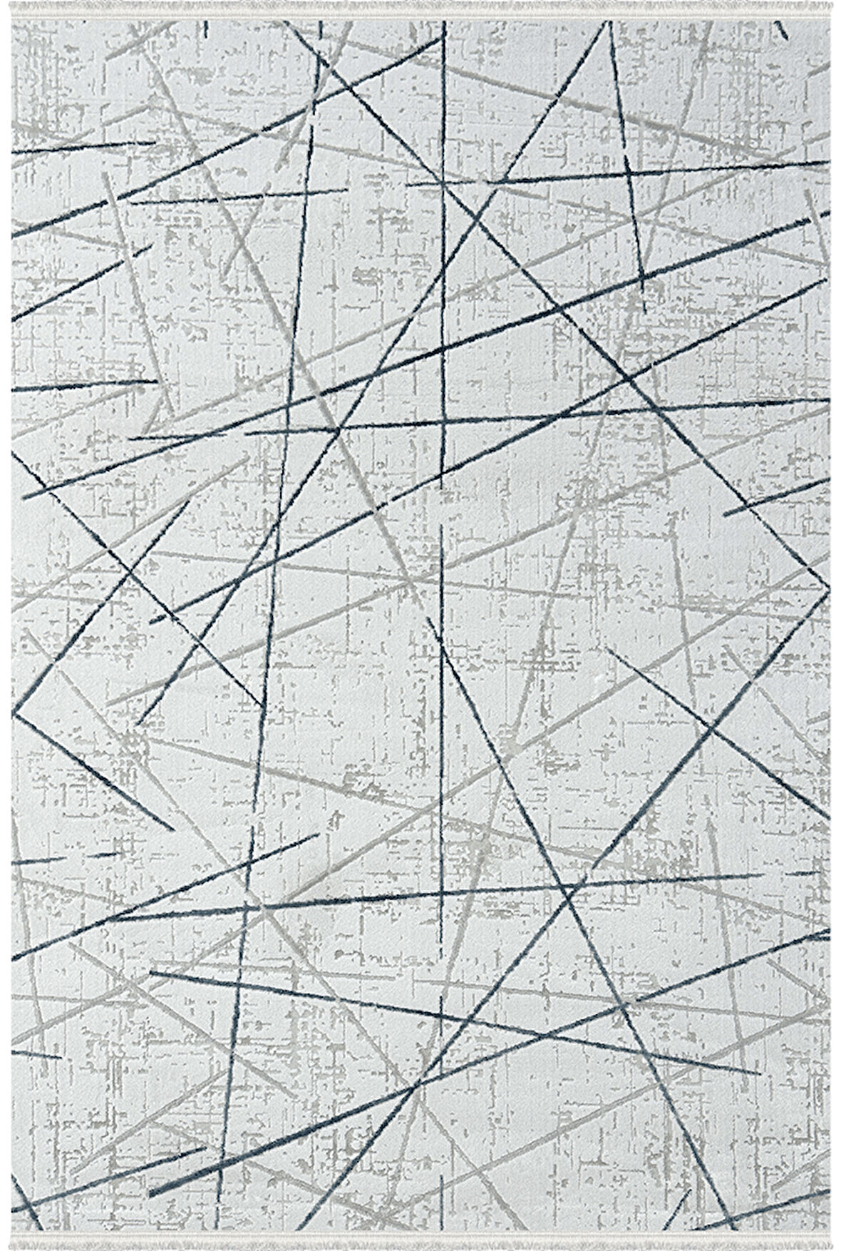 Dior Koleksiyonu Akrilik Dokuma Saçaklı Halı 4252 Mavi