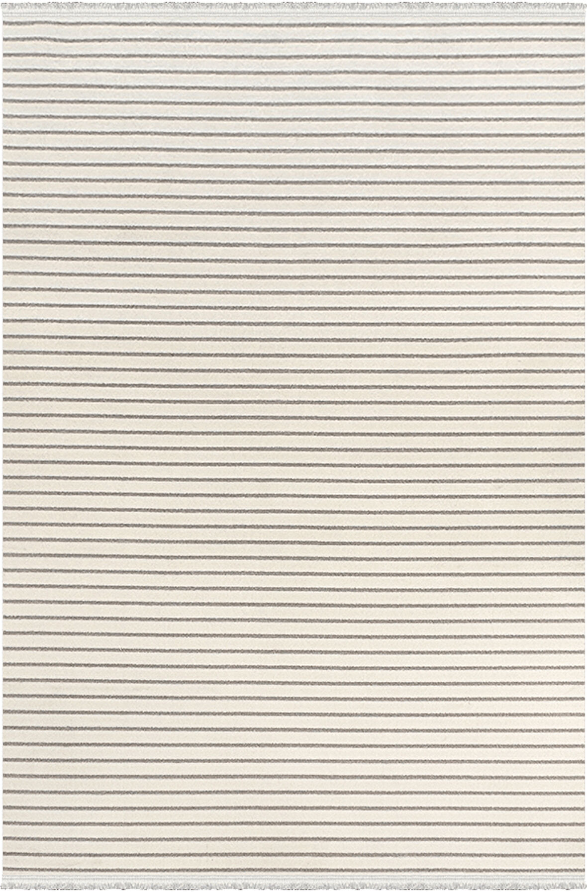 Lavina Koleksiyonu Dekoratif Modern Saçaklı Halı 8608 Krem