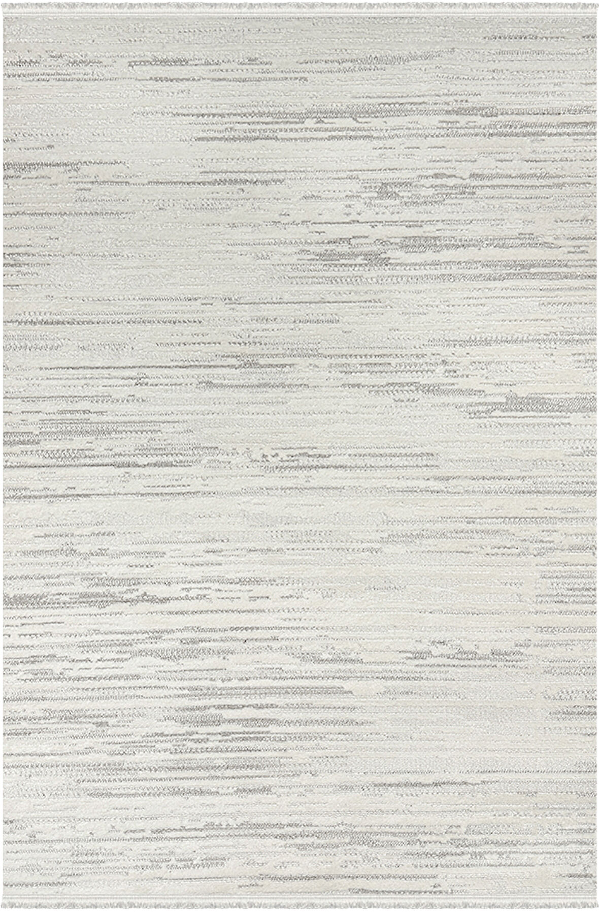 Pietra Koleksiyonu Dekoratif Modern Saçaklı Halı 8204 Krem