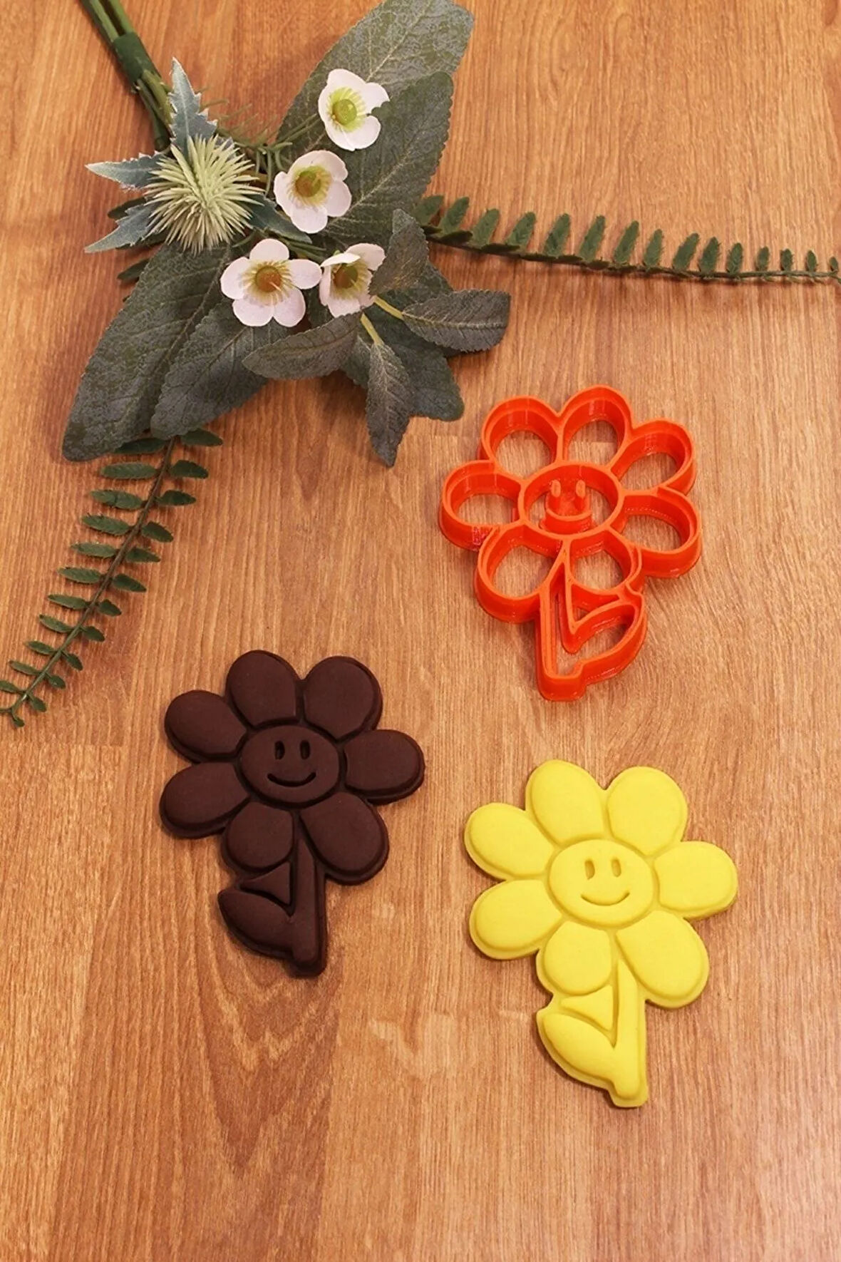 Ay Çiçeği Sunflower Kurabiye Kalıbı Ve Hamur Şekillendirici